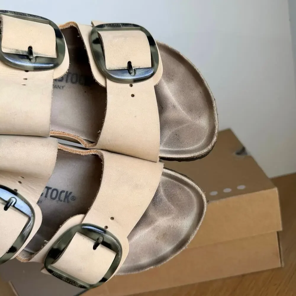 Birkenstock Arizona Big Buckle ‘Green Camo’ Unisex Slip On Sandals- SZ M 8- W 10